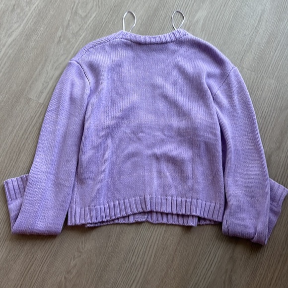 Lioness Australia lavender button up sweater - Picture 4 of 8